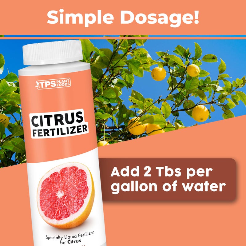 TPS NUTRIENTS Citrus Fertilizer for All Citrus and Fruiting Trees, Liquid Plant Food 8 oz (250mL) - Image 4